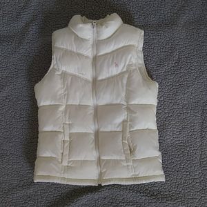 Cream Colored Puff Vest